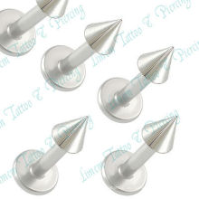 Stahl Labret 3mm Konuslippe Piercing Tragus Stud Monroe Barring Piercing Schmuck 316L Chirurgenstahl